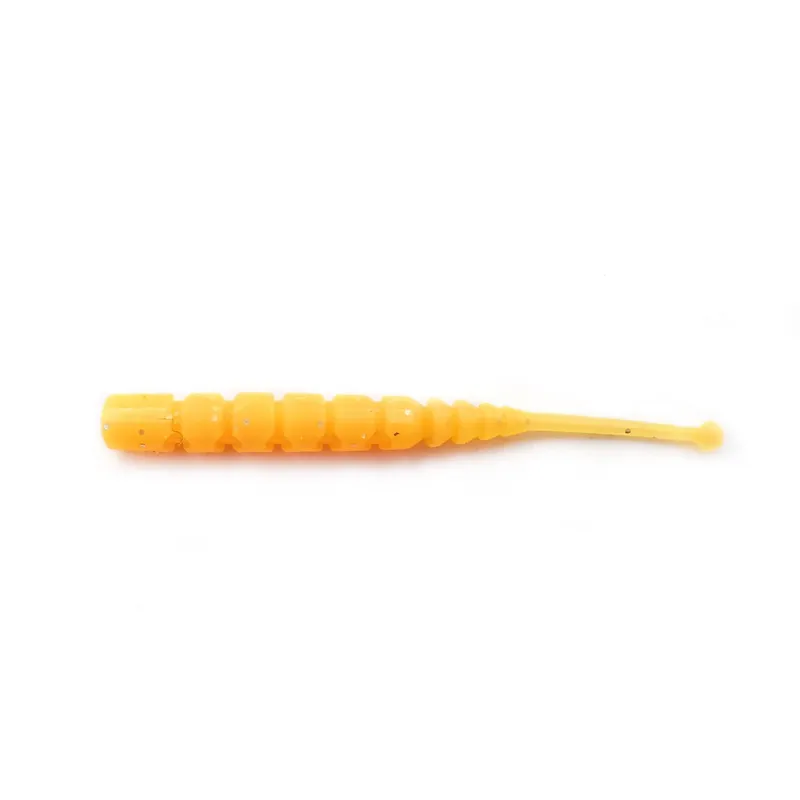 GRUB MUSTAD AJI MICRO PLU 5 CM ORANGE GLOW GLITTER, 15 BUC / PLIC Transport gratuit