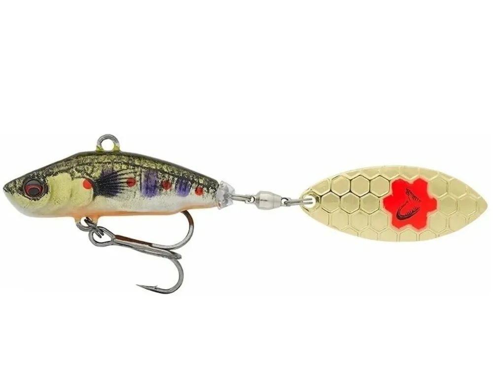 Ultima șansă SPINNERTAIL SAVAGE GEAR 3D STICKLEBAIT TAILSPIN 8CM/18G BROWN TROUT SMOLT