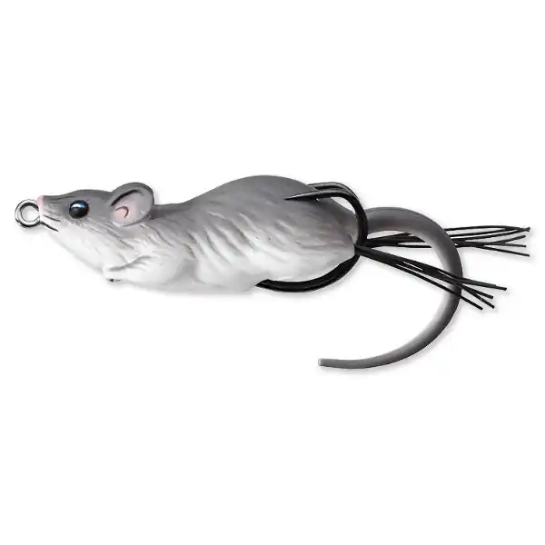 SOARECE LIVE TARGET HOLLOW BODY MOUSE WALKING BAIT 6CM/11G GREY/WHITE Cumpărături sigure
