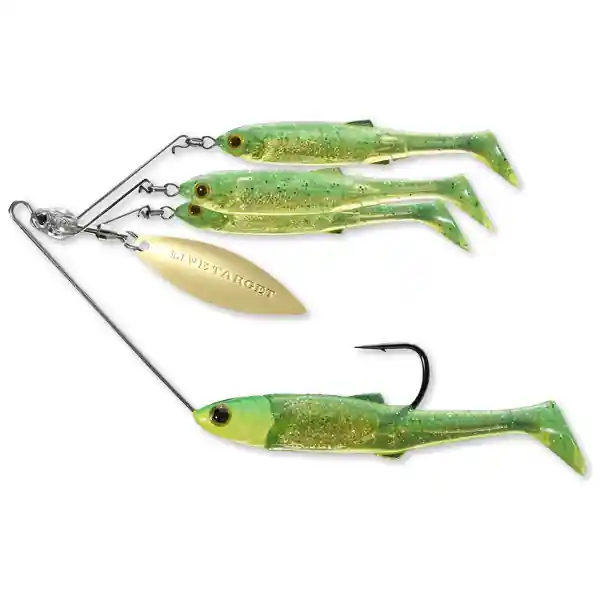 Ofertă de sezon SPINNERBAIT LIVE TARGET BAITBALL SPINNER RIG SMALL/7G 856 LIME CHART/GOLD
