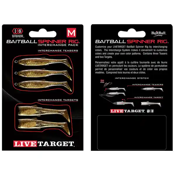 Plată sigură SET DE REZERVA LIVE TARGET PENTRU BAITBALL SPINNER RIG SMALL 853 PURPLE DARK AMBER/GOLD