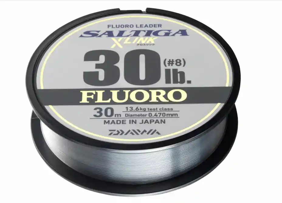Reducere de preț Fir fluorocarbon leader Daiwa Saltiga FC Leader X Link 0.47 mm, 30 lbs, 30 m
