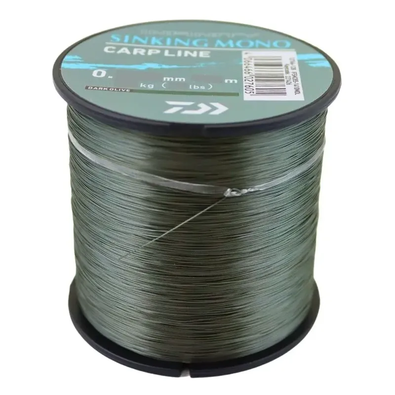 Doar azi Fir monofilament Daiwa Carpline dark olive 0.28 mm, 6.30 kg, 1540 m