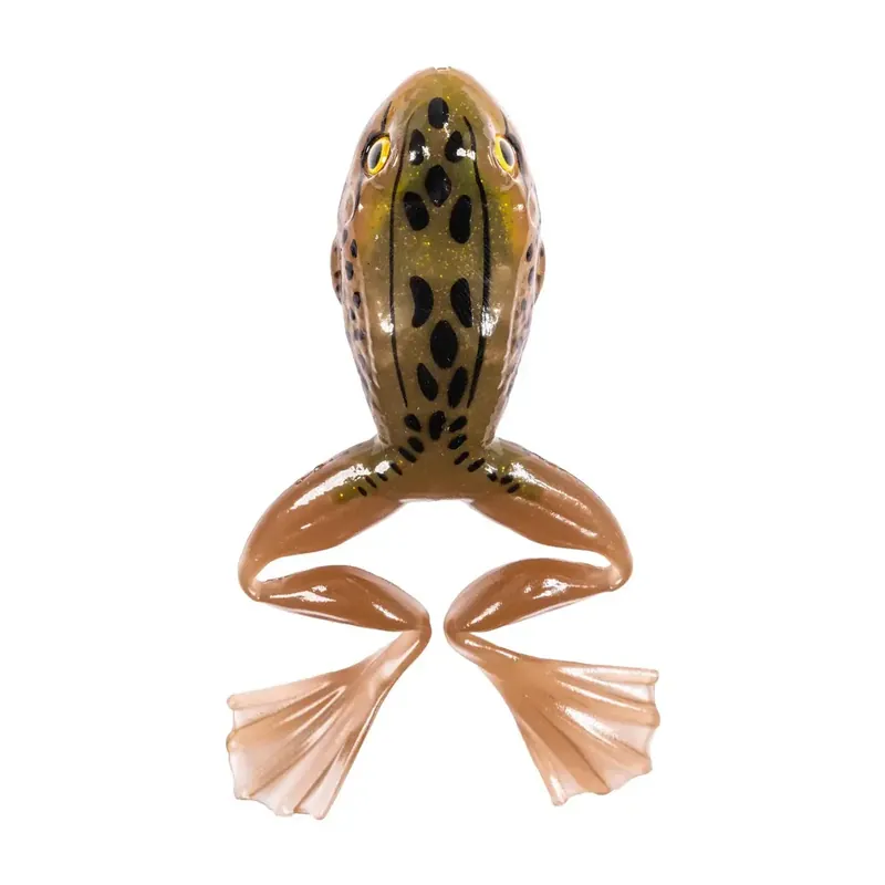 Naluca Live Target Freestyle frog unrigger 6 cm, tan brown, 3 buc / plic Premium